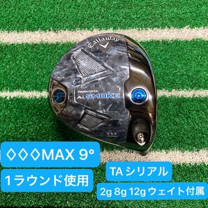 パラダイム Aiスモーク トリプルダイヤモンド MAX 9° 1ラウンド使用 2g 8g 12g のウェイト付属