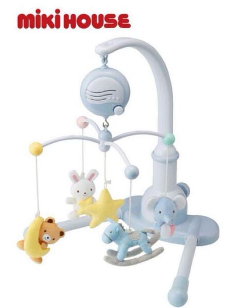 ミキハウス メリー パステルカラー ファーストメリー MIKI HOUSE 2way ベッドメリー 床置き