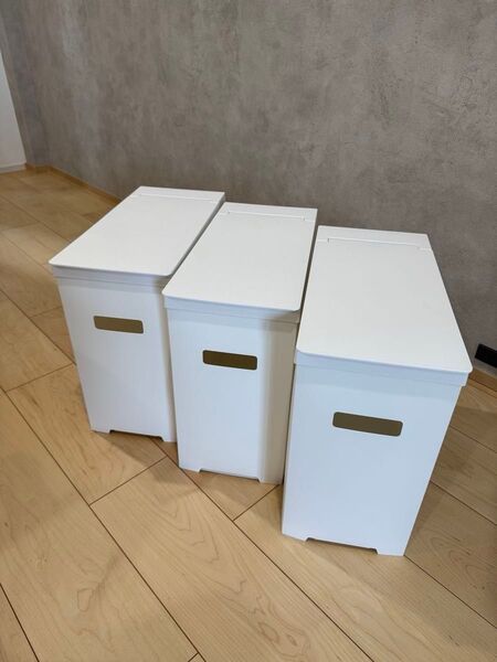 山崎実業 tower シンク下蓋付きゴミ箱 タワー 3個セット ゴミ箱 22L