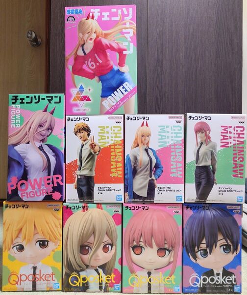 チェンソーマン フィギュア デンジ パワー マキマ アキ Qposket まとめ売り