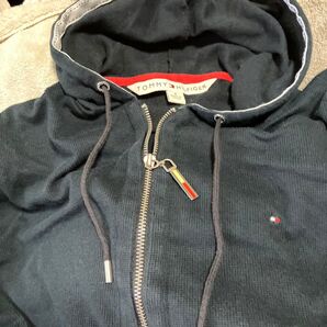 Tommy Hilfiger ジップアップパーカー ブラック S