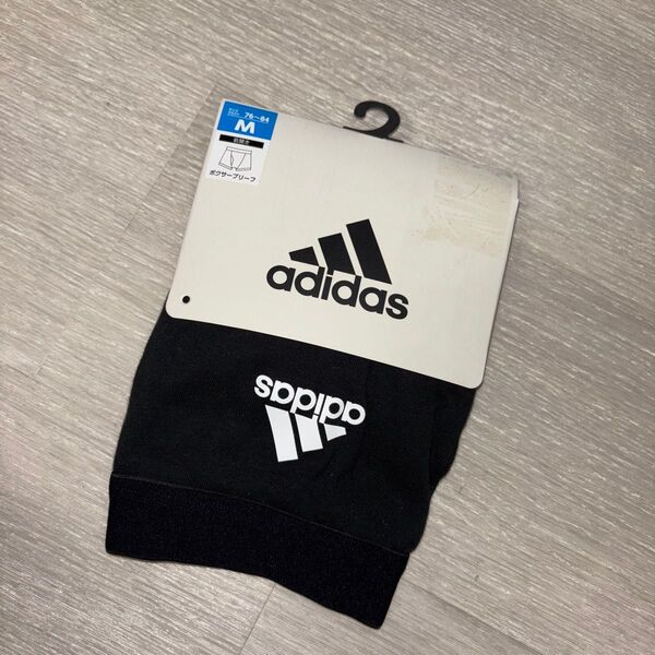 綿100 adidas アディダス ボクサーパンツ ボクサーブリーフ 前開き M