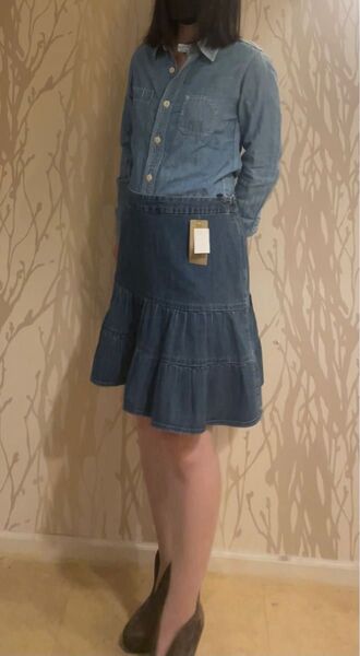 GAP デニムフレアスカート