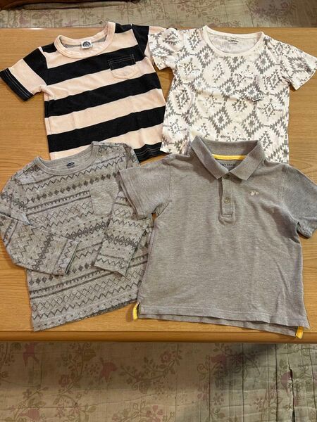 100の半袖Tシャツと長袖トップスの4枚☆