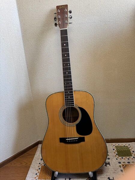 【美品・弦高低め】Three S アコースティックギター/Fenderソフトケース付 アコースティックギター ヤマハ