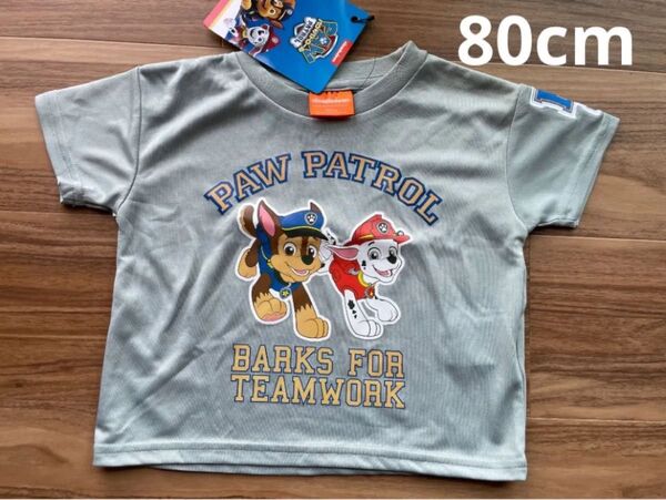 パウパトロール 半袖 Tシャツ ティシャツ 80cm 夏服 トップス チェイス 半そで パウパト 男の子 女の子