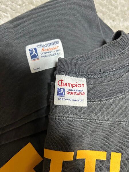 Champion ヴィンテージTシャツ Mサイズ チャコールグレー