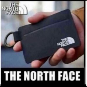 【未開封新品】ノースフェイス パスケース カードホルダー 定期券入れ キーリング付 シンプルな仕様 クリアウィンドウ 多用途 黒色