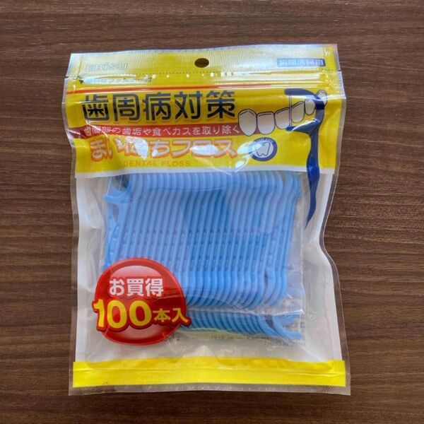 【新品未開封】エビス 歯周病対策 まいにちフロス 糸ようじ 100本入 デンタルフロス 大容量 歯間ブラシ デンタルケア