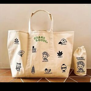オサムグッズ OSAMU GOODS キャンバストートバッグ ポーチ付き