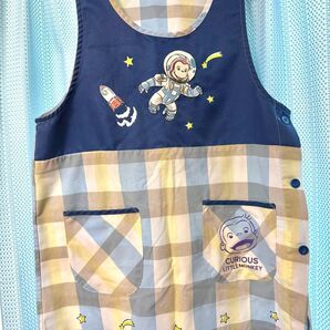 保育士 エプロン M-L 幼稚園 保育士エプロン おさるのジョージ ジョージ