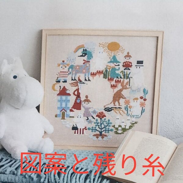 MOOMIN ムーミン クロスステッチ CRAFTING 図案と見本糸