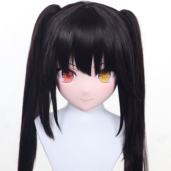 【在庫あり】デート・ア・ライブ 時崎狂三 全頭面 着ぐるみ マスク コスプレ 鍵つき kigurum