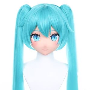 【在庫あり】全頭面 初音ミク 着ぐるみ マスク コスプレ 鍵つき kigurumi