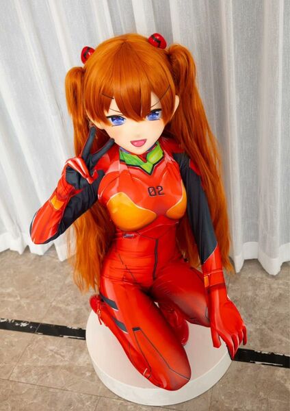 新世紀エヴァンゲリオン アスカ 全頭面 着ぐるみ コスプレ マスク kigurumi