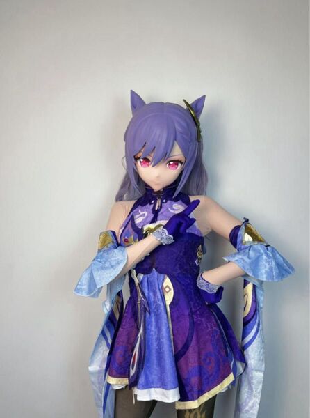【在庫あり】刻晴 原神 着ぐるみ 硬質マスク kigurumi コスプレ