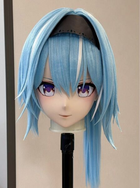 在庫あり 原神 エウルア 全頭面 着ぐるみ コスプレマスク 鍵つきkigurumi