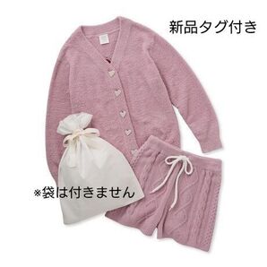 ジェラートピケ gelatopique バレンタイン ジャガード カーディガン ショートパンツ ルームウェア セット