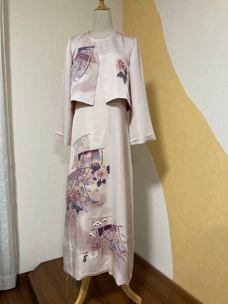 訪問着からドレス ボレロ付き