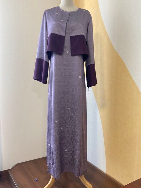 2つのお着物からロングドレス ボレロ付き