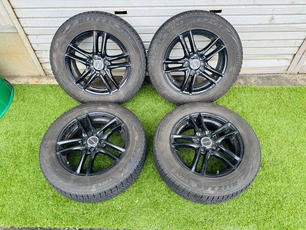 ブリジストン バルミナ 15インチ スタッドレス 溝あり 4本セット 車用品