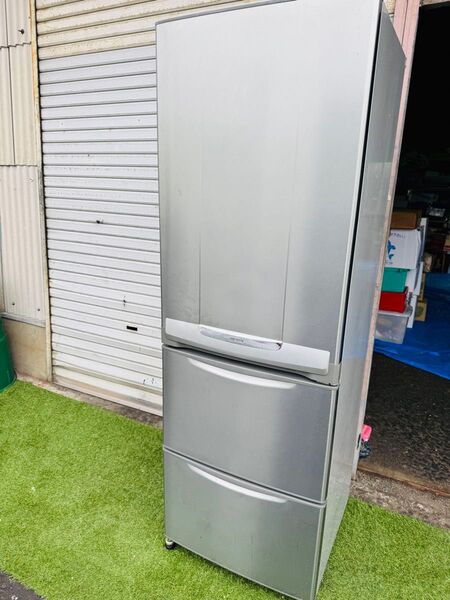 福岡発MITSUBISHI 三菱 冷蔵庫 冷凍庫 製氷 動作品 3ドア 370L