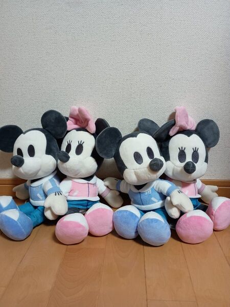 ミッキー&ミニー ちょっもっさ デココレ ペアぬいぐるみ 2点 圧縮なし