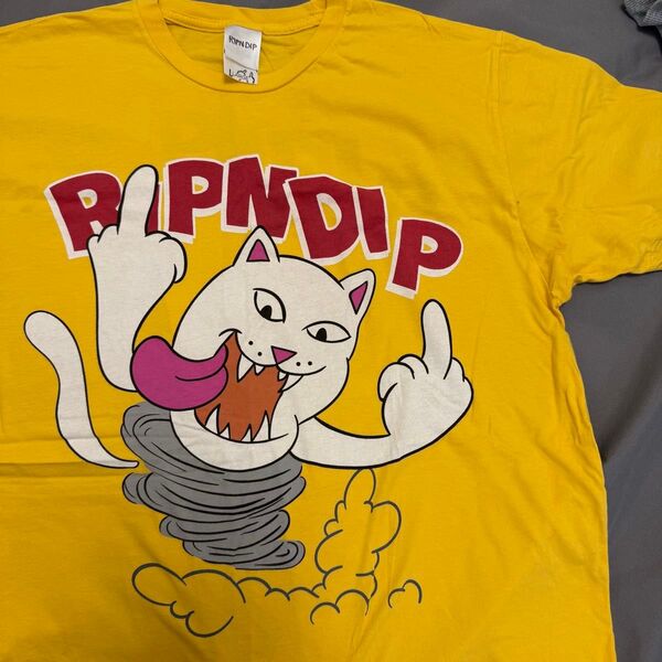 RIPNDIP Tシャツ イエロー Lサイズ リップンディップ