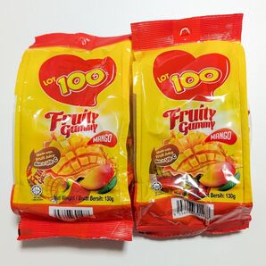 LOT100マンゴーグミ130g×2個 マレーシアで大人気 日本未上陸