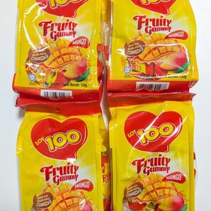 LOT100マンゴーグミ130g×4個 マレーシアで大人気 日本未上陸
