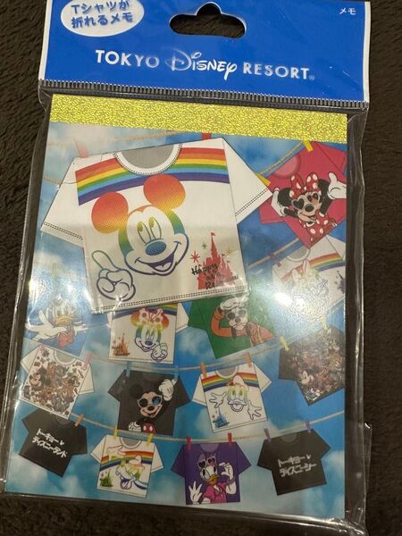 東京ディズニーランド Tシャツ型 メモ帳