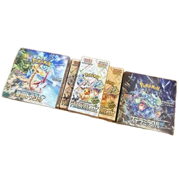ポケモンカード テラスタルフェスex 3box 楽園ドラゴーナ 2box ステラミラクル 1BOX すべてシュリンク付き