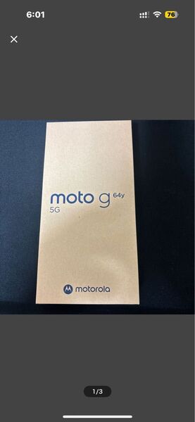 ◯新品未使用◯moto g64y 5G 6.5インチ メモリー4GB ストレージ128GB バニラクリーム ワイモバイル