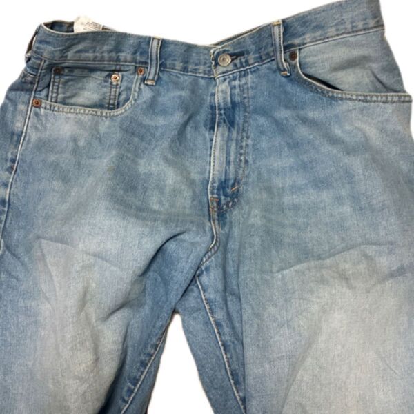 リーバイス Levi's 569 デニム ハーフ ショート パンツ ブルー系 34インチ 古着 ジーンズ