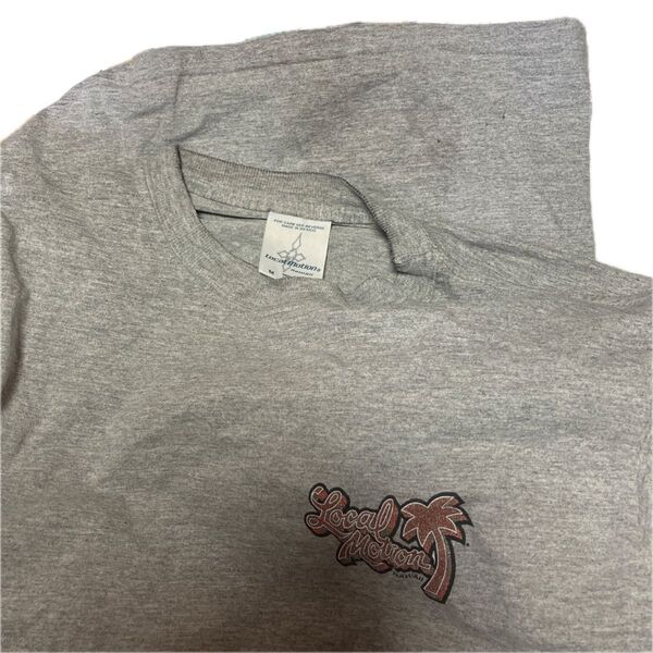 local motion ローカルモーション 90's グラフィック プリント 半袖 クルーネック Tシャツ M グレー