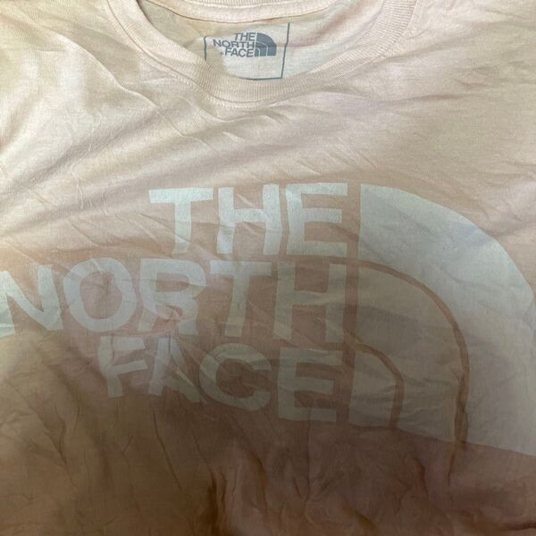 THE NORTH FACE ノースフェイス 半袖 プリント クルーネック Tシャツ ピンク系 M 半袖シャツ