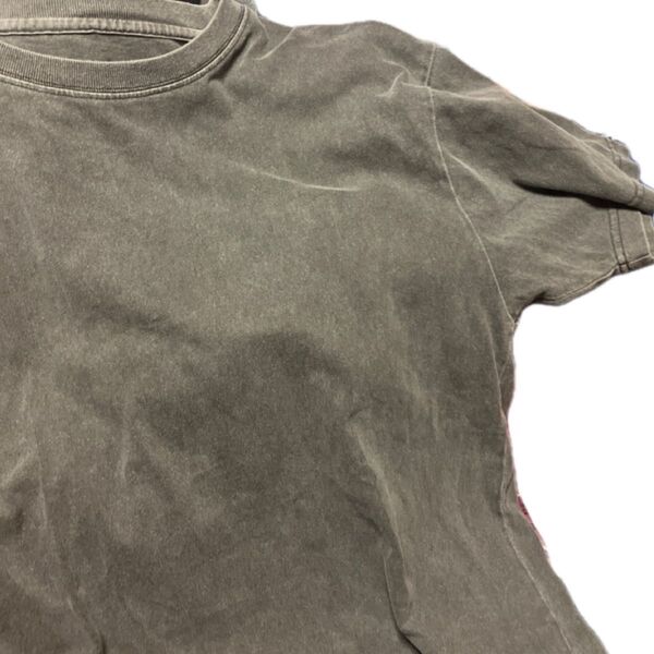 ビラボン billabong 褪色 加工 半袖 クルーネック バック プリント Tシャツ 黒系 L