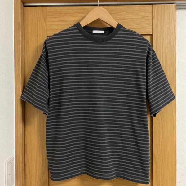 wym ボーダー ワイド オーバーサイズ Tシャツ Sサイズ クルーネック 半袖