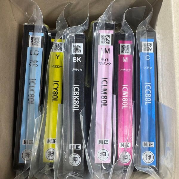 EPSON IC6CL80L とうもろこし 増量 純正インクカートリッジ 6色セット 未使用