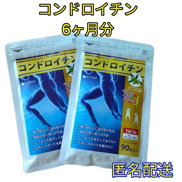 【コンドロイチン シードコムス サプリメント 】6ヶ月分