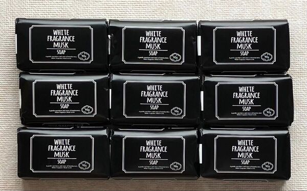WHITE FRAGRANCE MUSK SOAP ホワイト フレグランス ムスク ソープ 9個