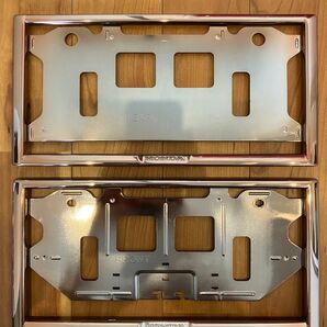 激レア ホンダ純正 ナンバーフレーム ピンクゴールド 前後セット