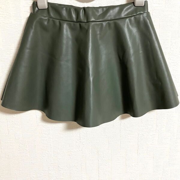 H&M キッズ フェイクレザースカート 100cmサイズ