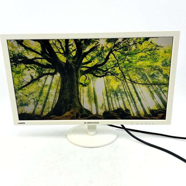 【PCモニター】GREENHOUSE 21.5型 GH-LCW22C-WH-9H スピーカー内臓 梱包丁寧 当日発送