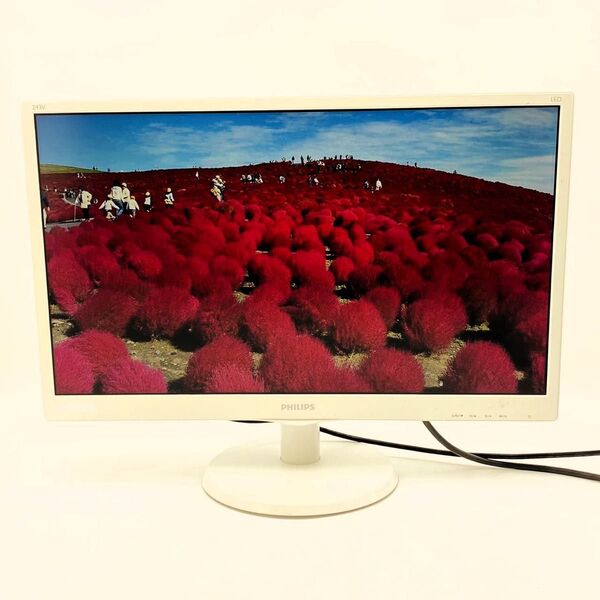【PCモニター】PHILIPS 23.6型 243V5QHAWA/11 スピーカー内臓 梱包丁寧 当日発送