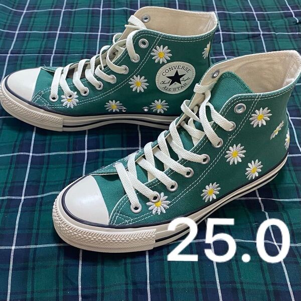 美品 コンバース デイジー 刺繍 CONVERSE ハイカットスニーカー オールスター ALL STAR