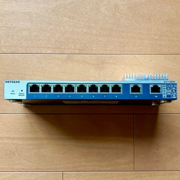NETGEAR GS110EMX 10G対応 アンマネージプラス・スイッチ