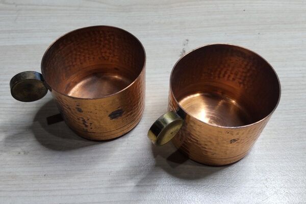 中古 純銅 COPPER デミタスカップ 飛鳥堂 2個