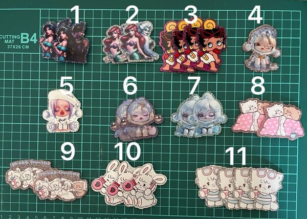 ◇お値下げ中◇キラキラ 背面グリッター アクリル デコパーツ