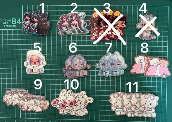 ◇お値下げ中◇キラキラ 背面グリッター アクリル デコパーツ